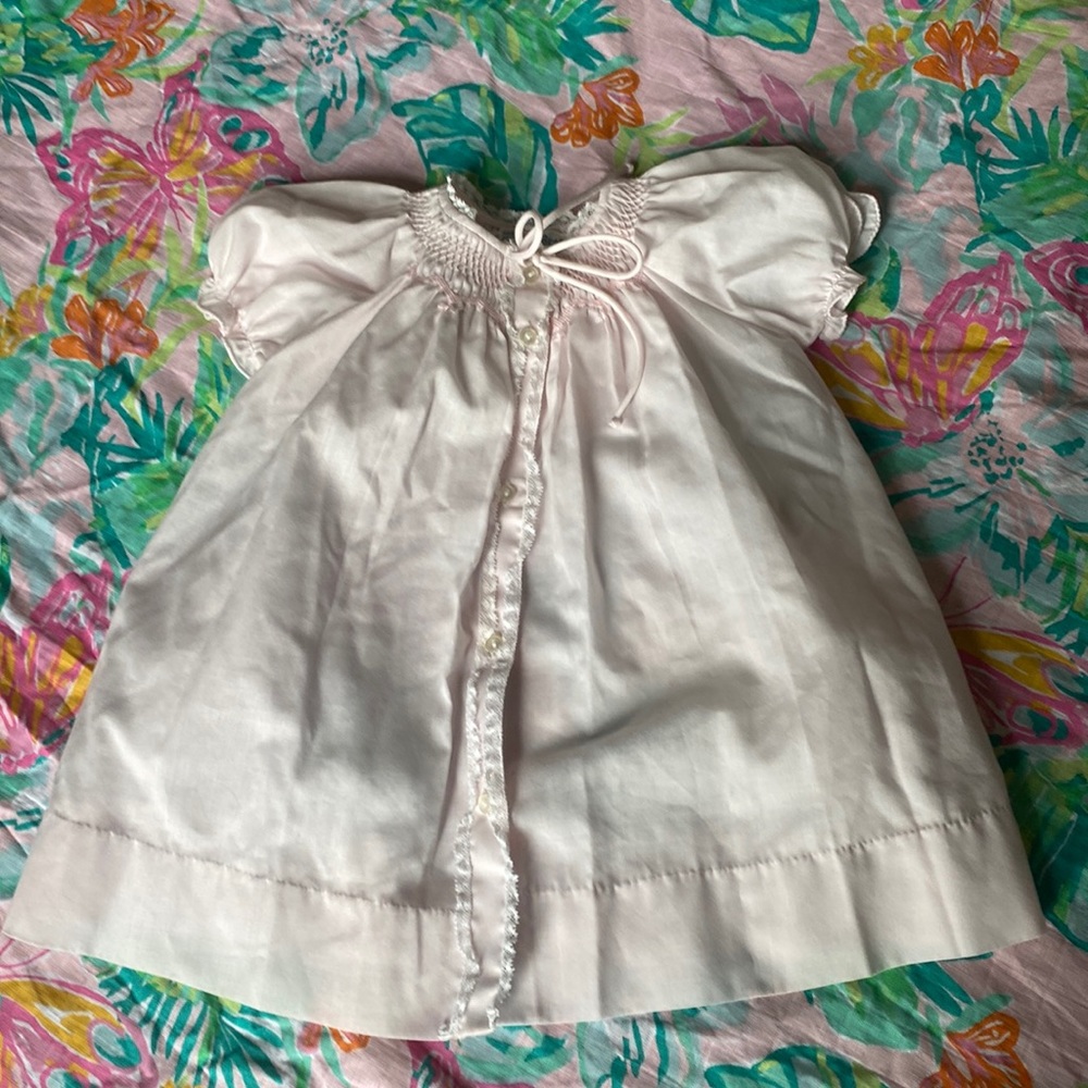 Smock Newborn Dress